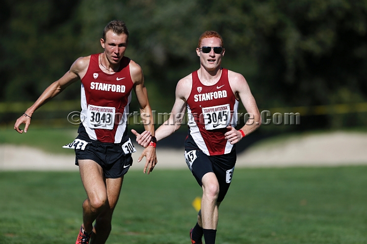 2014StanfordCollMen-161.JPG - College race at the 2014 Stanford Cross Country Invitational, September 27, Stanford Golf Course, Stanford, California.